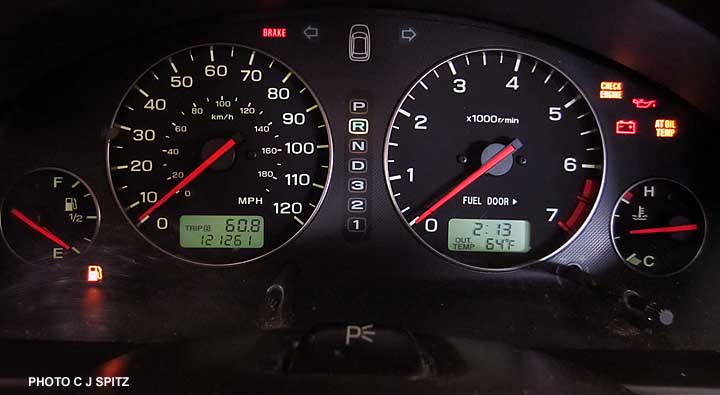 2000 subaru outback dashboard