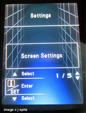 2013 subaru outback and legacy limited screen i/set settings