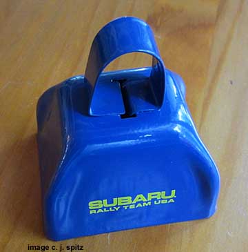 subaru rally blue cowbell