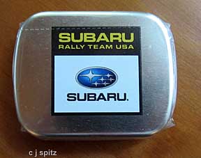 subaru tin with jelly beans