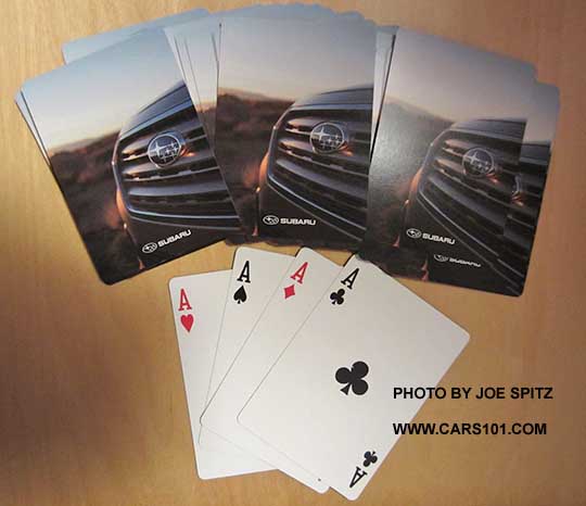 Subaru Outback playing cards. May 2015