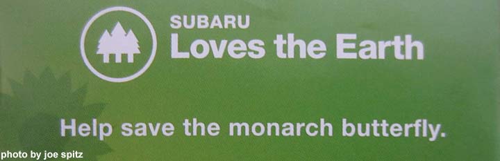 Subaru Loves The Earth banner, April 2016