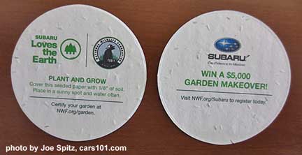 Subaru Loves The Earth April 2017 free seed disks