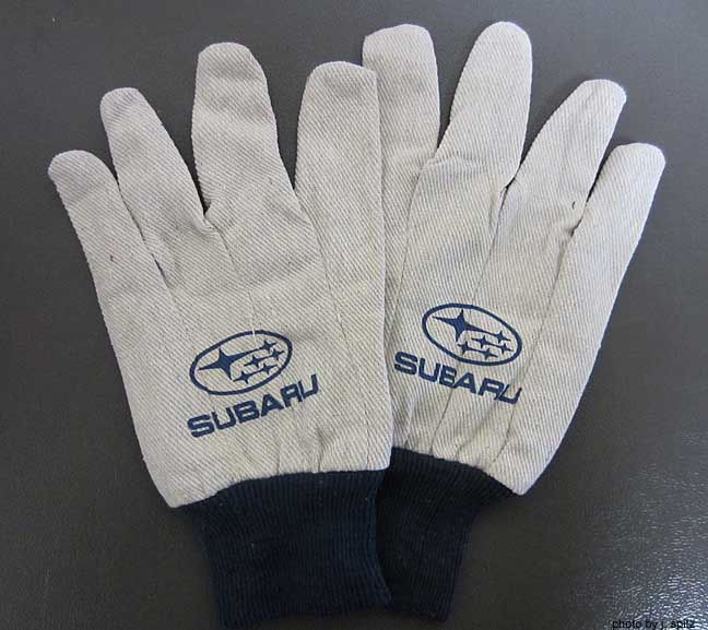 subaru gardening gloves, 2012 spring love event