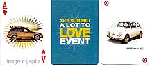 2008 Subaru Lot To Love ad campaign playing cards