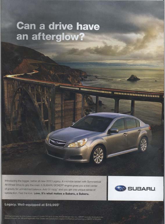 2010 Legacy magazine ad