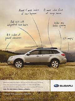 2010 Outback ad