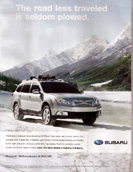 2011 Subaru Outback magazine advertisement
