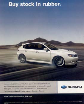 2009 WRX ad- Buy Stock in Rubber, Spring 2009