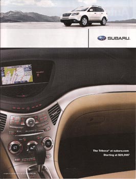 2008 Subaru Tribeca magazine ad