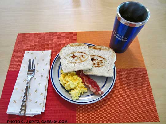 breakfast with subaru toast