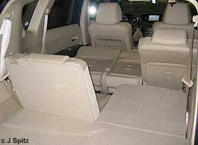 Subaru B9 Tribeca has many ways to fold the seats down.. this one or that...