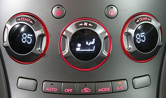 standard heater controls without heated seats