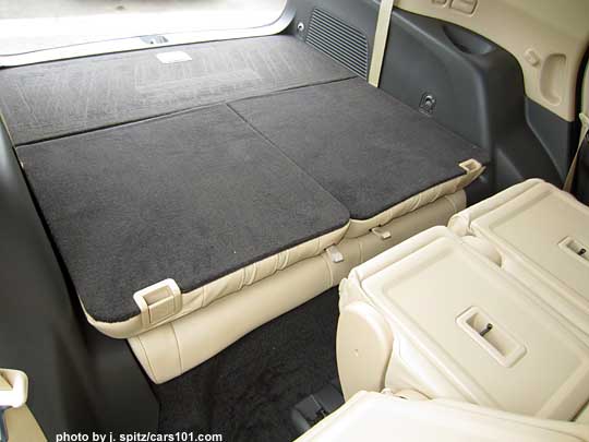 subaru tribeca rear seat folded flat