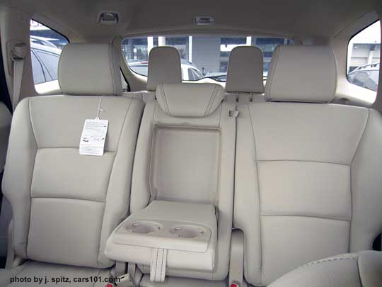 subaru tribeca - looking out the back, 2012