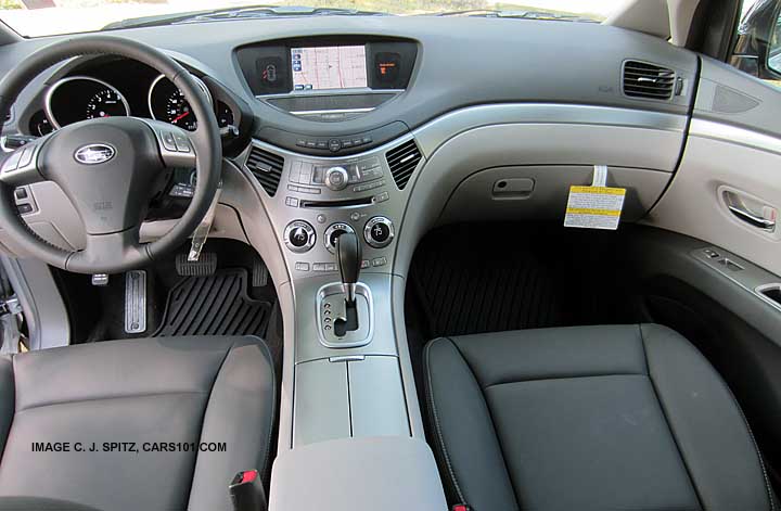 Subaru Tribeca dashboard with Navigation/GPS, gray shown