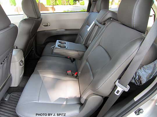 Subaru Tribeca middle row, slate gray leather