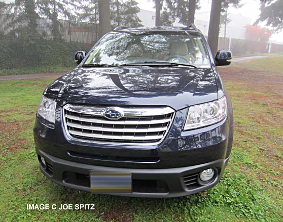 front grill, 2014 subaru tribeca limited, deep indigo blue