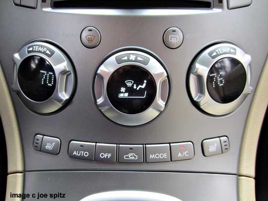 subaru tribeca dual front zone climate controls