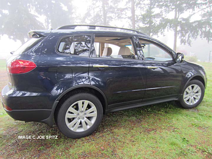 deep indigo pearl side view 2014 subaru tribeca