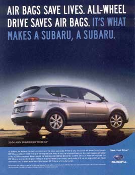 Subaru Tribeca ad, May 2006