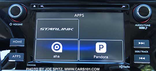 Subaru Starlink on the Subaru 6.2" audio system