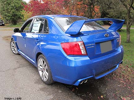 rfear spoiler 2012 wrx sti 4 door sedan