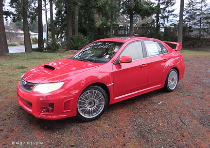 2012 WRX STI Limited 4 door sedan, lightning red