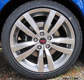 redesigned alloy wheel on 2012 sti 4 door sedan
