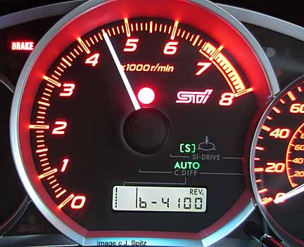 2012 impreza sti dashboard rev alarm