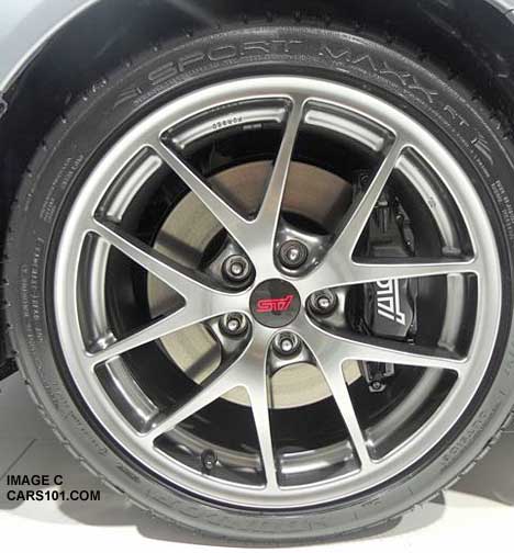 2015 STI Limited forged BBS 18" alloy wheel