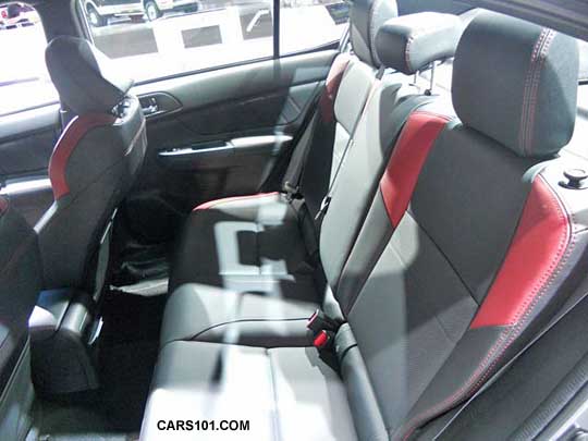 2015 sti limited rear seat, leather interior