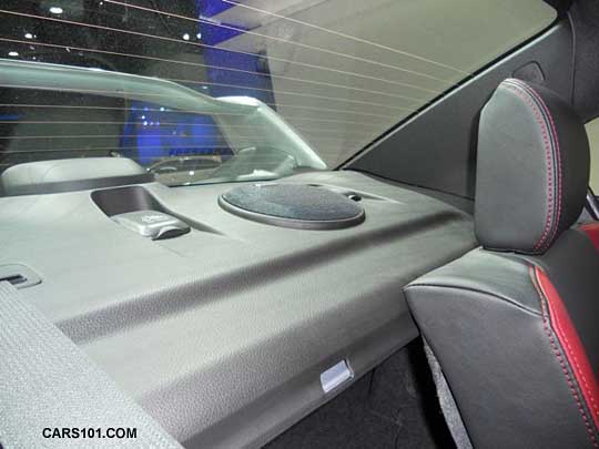 rear harnan/kardon parcel shelf speaker, 2015 STI sedan