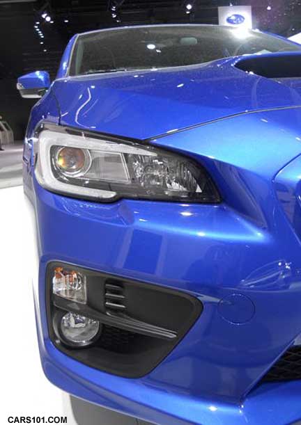 headlight of 2015 STI, WR Blue Launch Edition