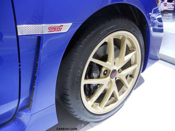 2015 STI Launch Edition, WR Blue, Gold BBR Alloys