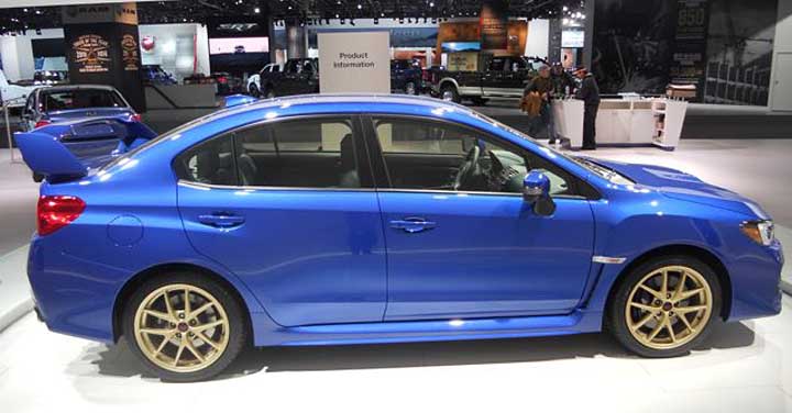 side view 2015 STI Launch Edition limited production.