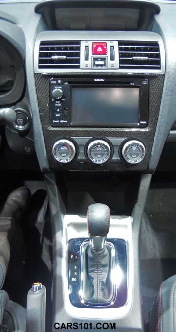 2015 subaru wrx center console, cvt automatic  transmission