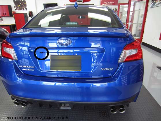 15 wr blue wrx rear view