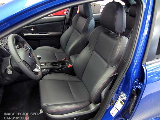 wrx limited front seat, leather