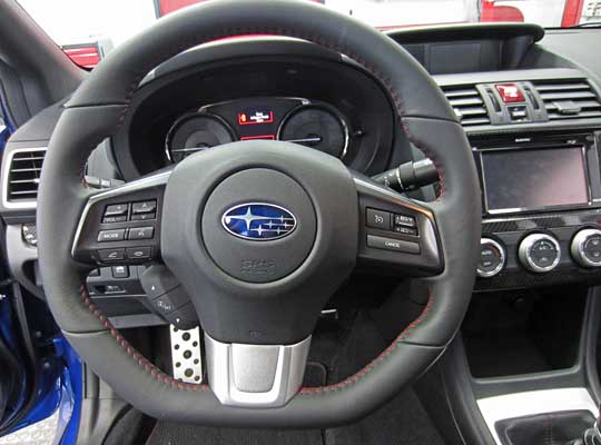 2015 wrx limited 'D' shaped steering wheel