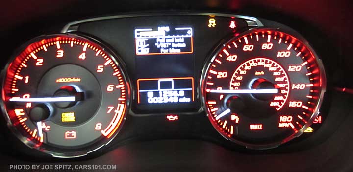 2015 WRX instrument panel