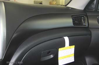 2011 Subaru WRX dashboard trim