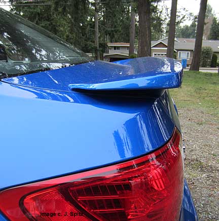 wrx 4 door sedan rear spoiler, optional on base model