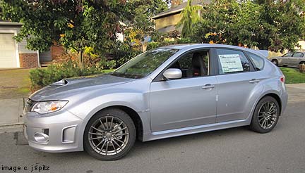 side view, 2012 subaru wrx