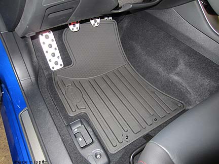 wrx sti all weather rubber floor mats, set of 4