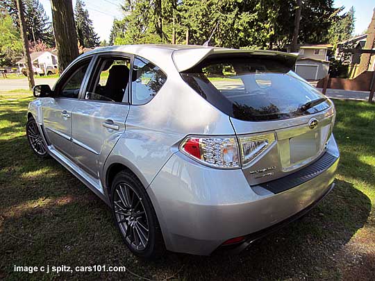 2013 subaru wrx 5 door rear spoiler