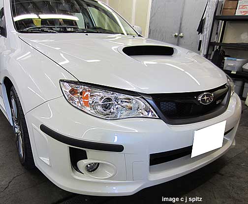 2013 wrx with optional dealer installed front corner moldings