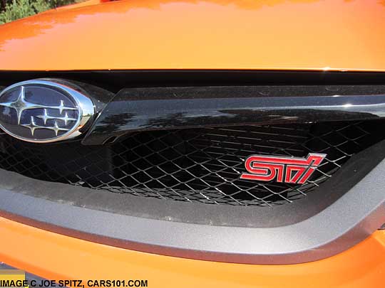 sti emblem 2013 tangerine orange sti se special edition edan