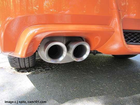dual exhaust, 2013 subaru sti limited production Special Edition
