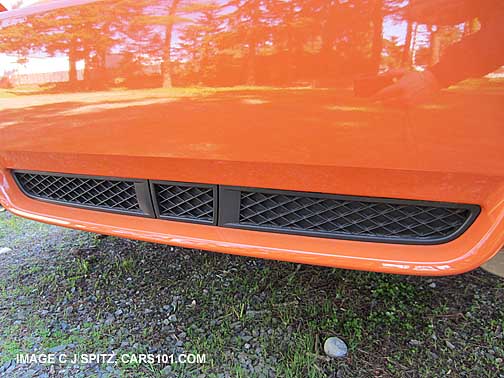 rear center trim grill on 2013 subaru wrx sti special edition sedan
